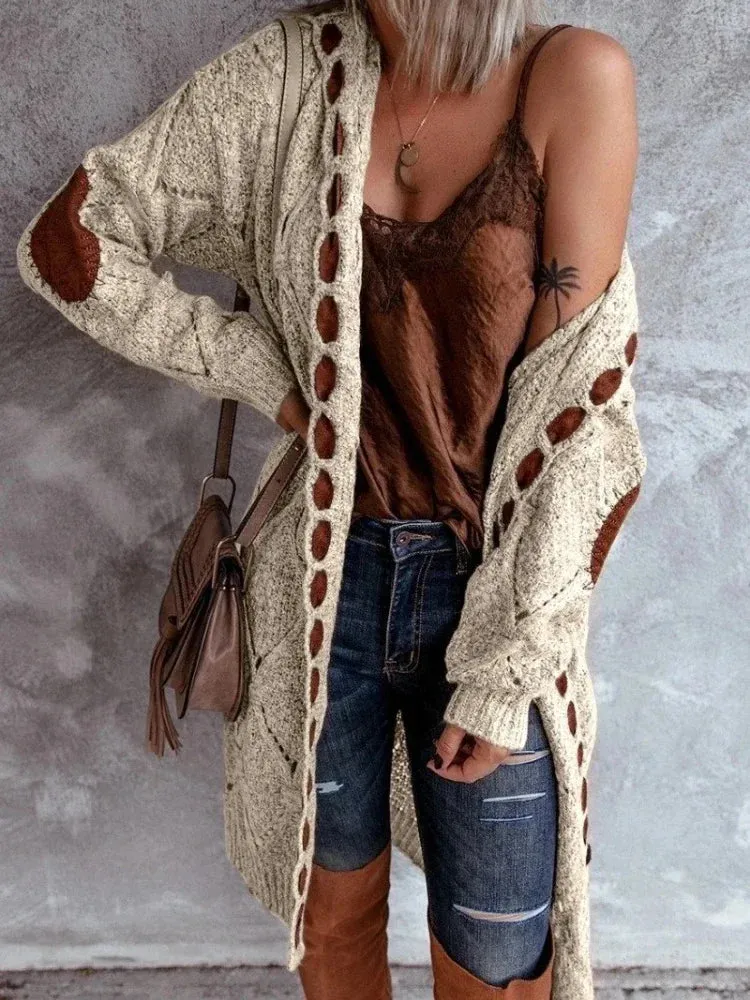 Amalia - Vintage Knitted Hooded Cardigan