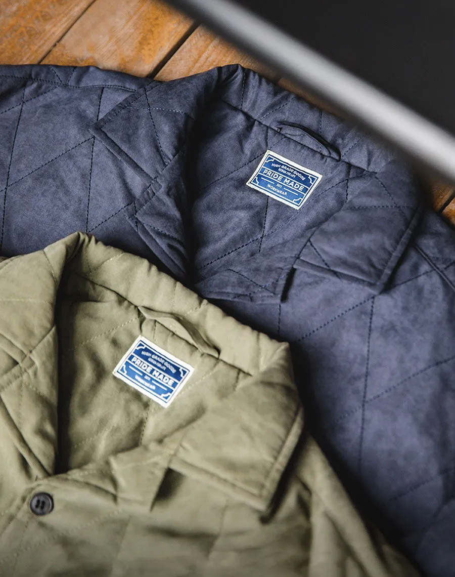 American Retro Diamond Cotton Thickened Warm Peach Men's Jacket