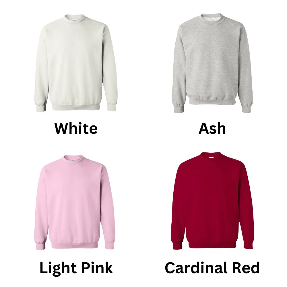 Amor Heart Embroidered Crewneck Sweatshirt