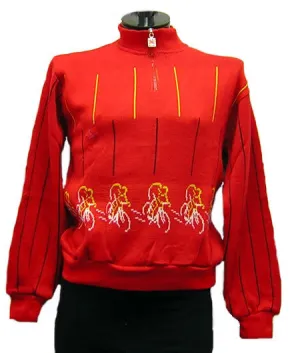 Aprica Vintage Italian Wool Blend Sweater Red by Santini
