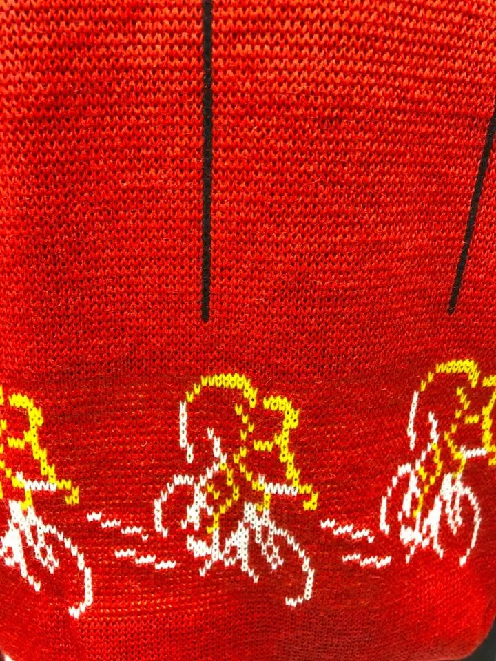 Aprica Vintage Italian Wool Blend Sweater Red by Santini