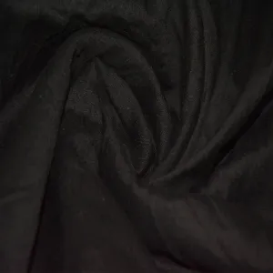 Black Plain Rayon Crepe Fabric (Wholesale)
