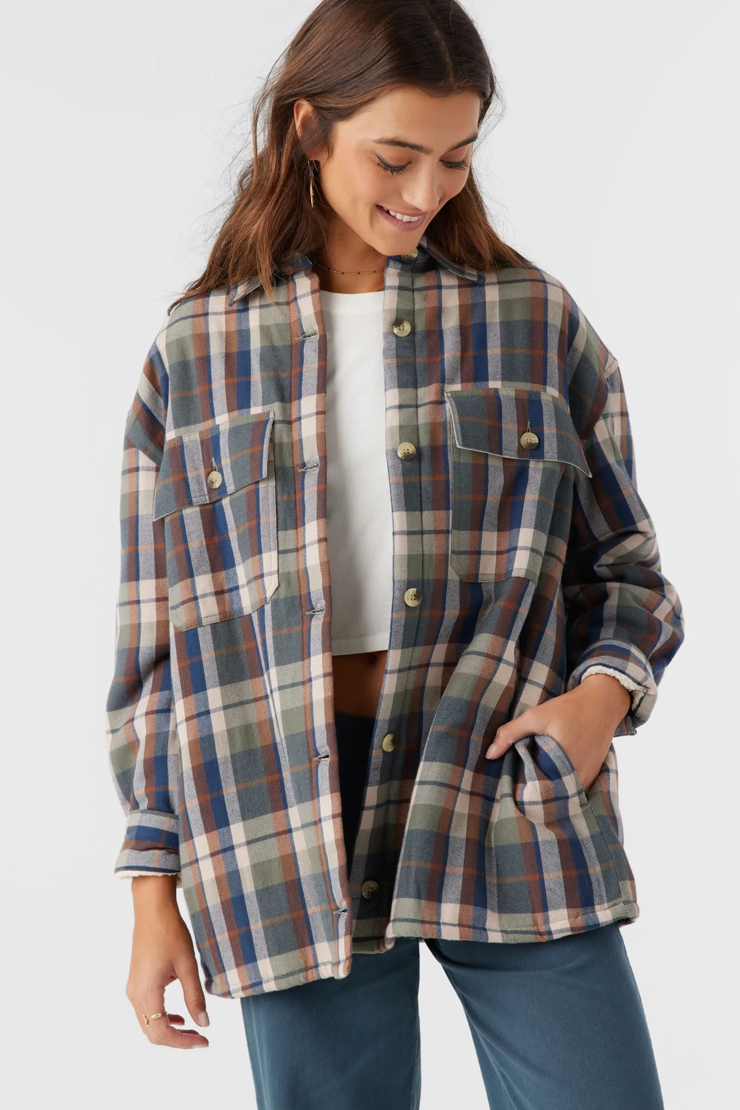CHANCE HIGH PILE LINED FLANNEL JACKET