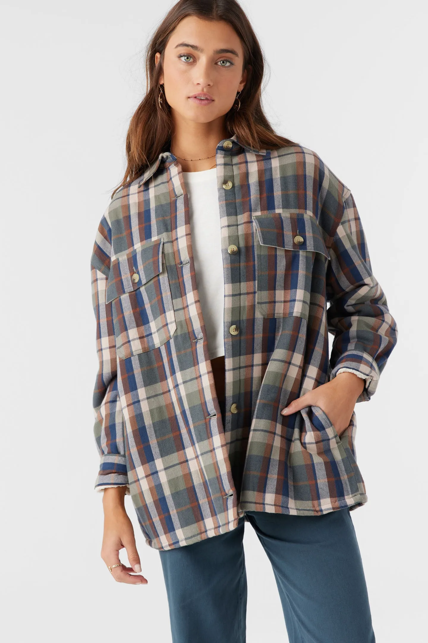 CHANCE HIGH PILE LINED FLANNEL JACKET