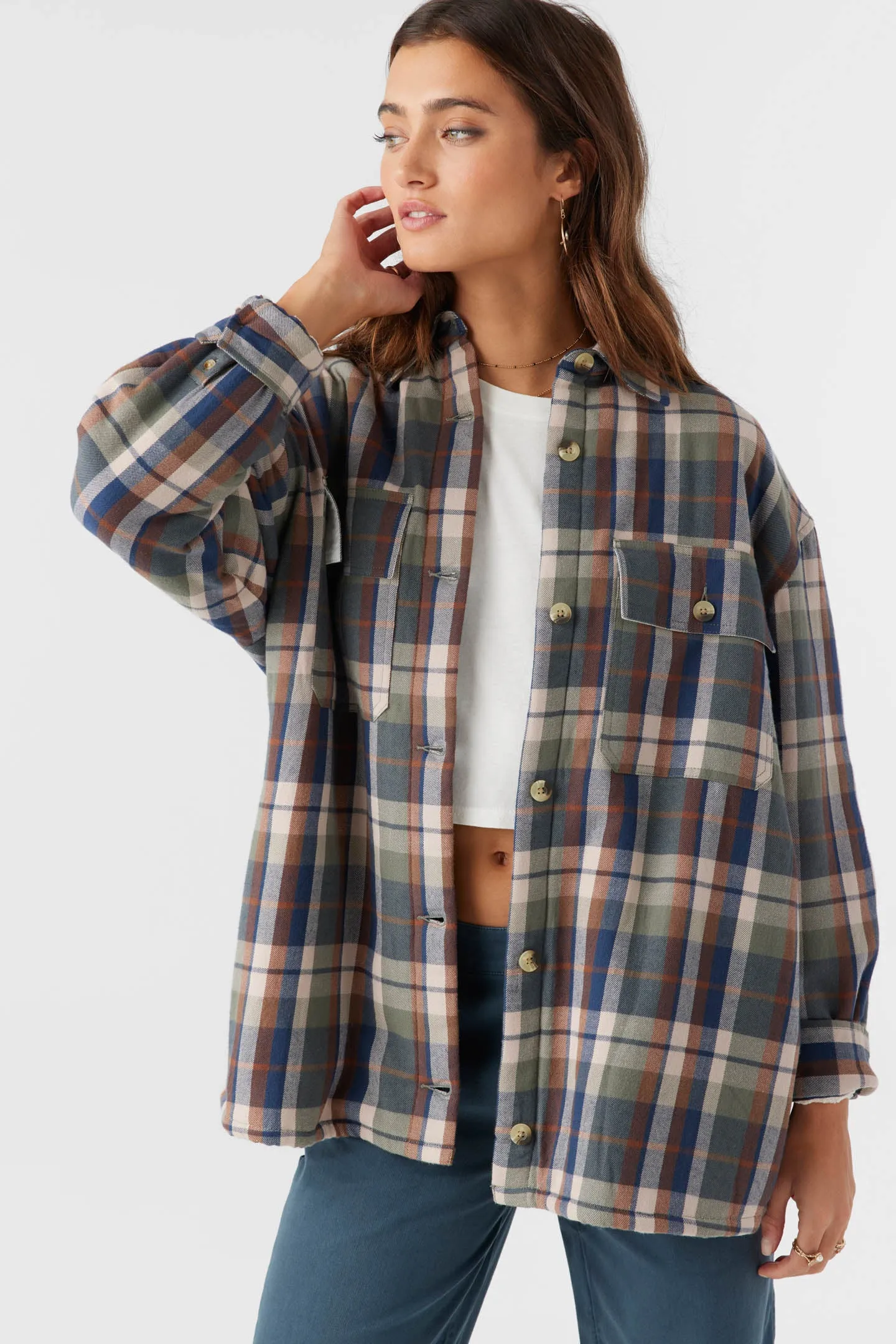 CHANCE HIGH PILE LINED FLANNEL JACKET