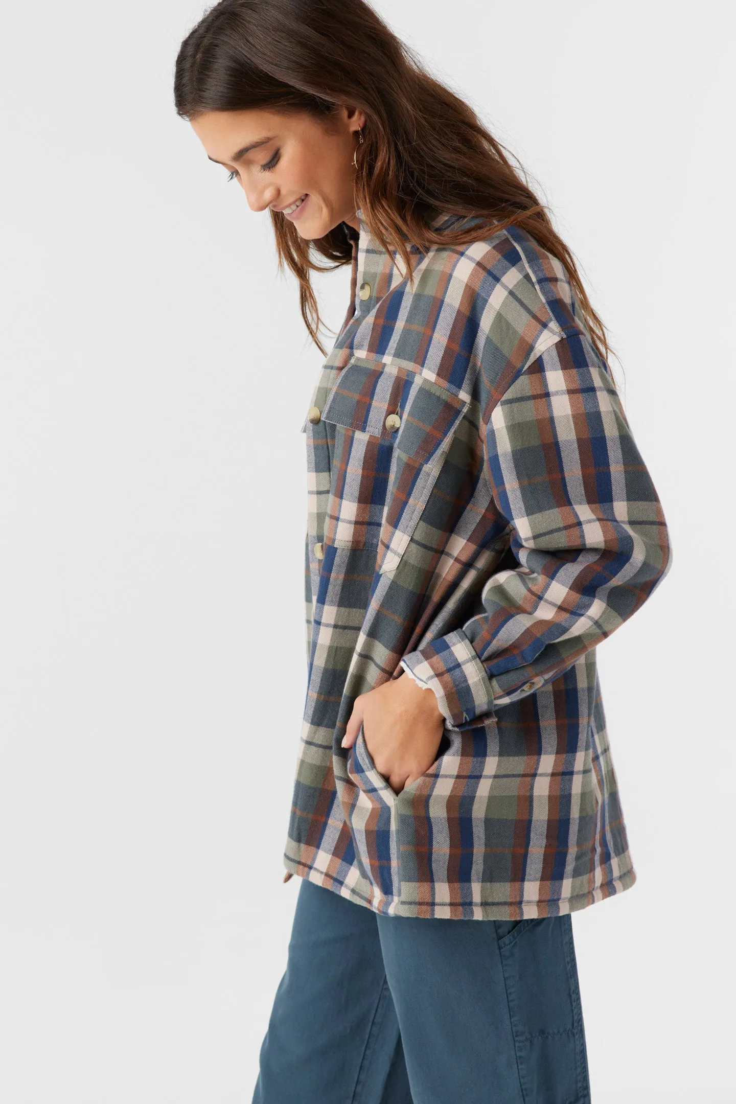 CHANCE HIGH PILE LINED FLANNEL JACKET