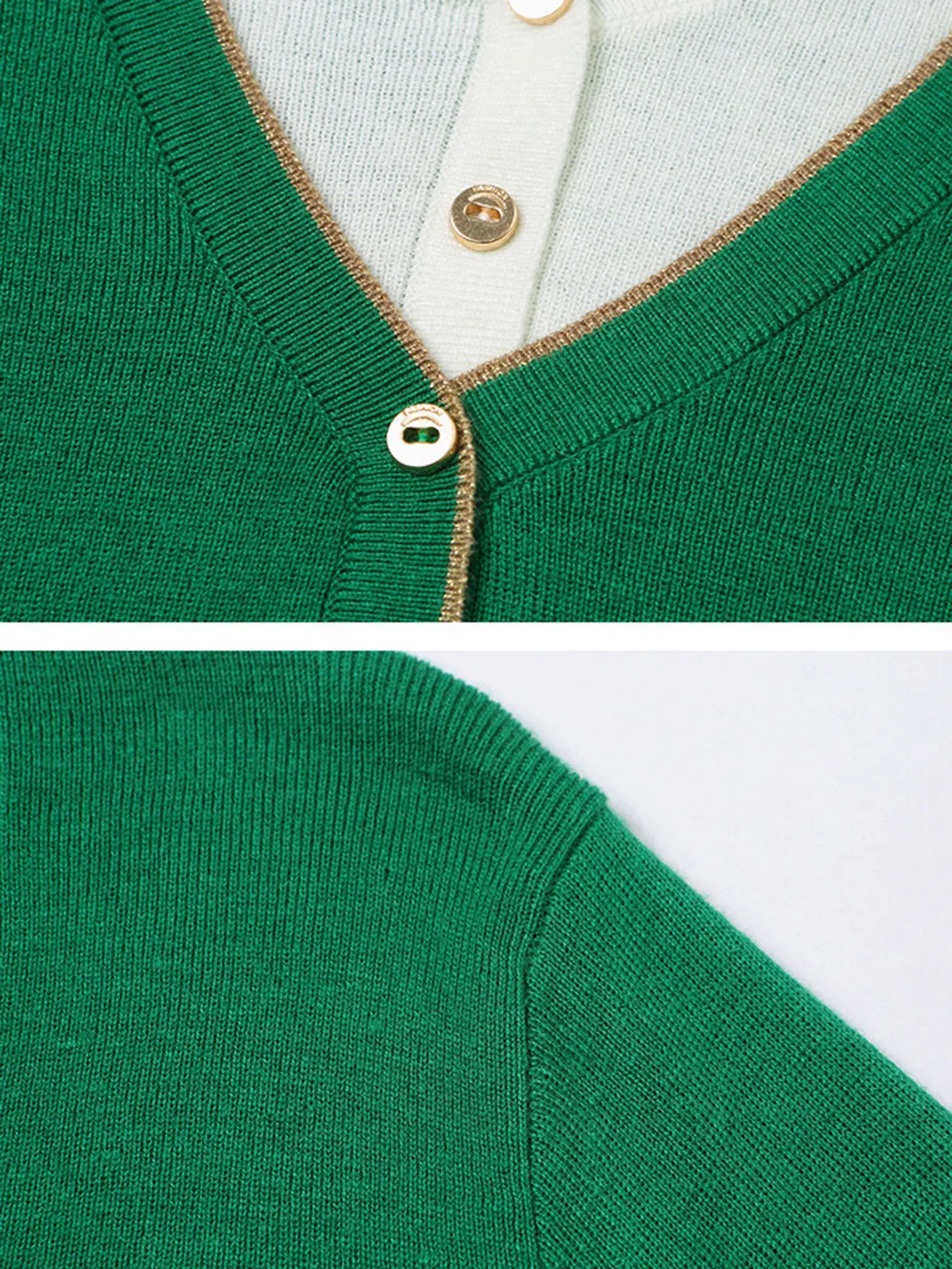 Dale French Style V-Neck Cardigan
