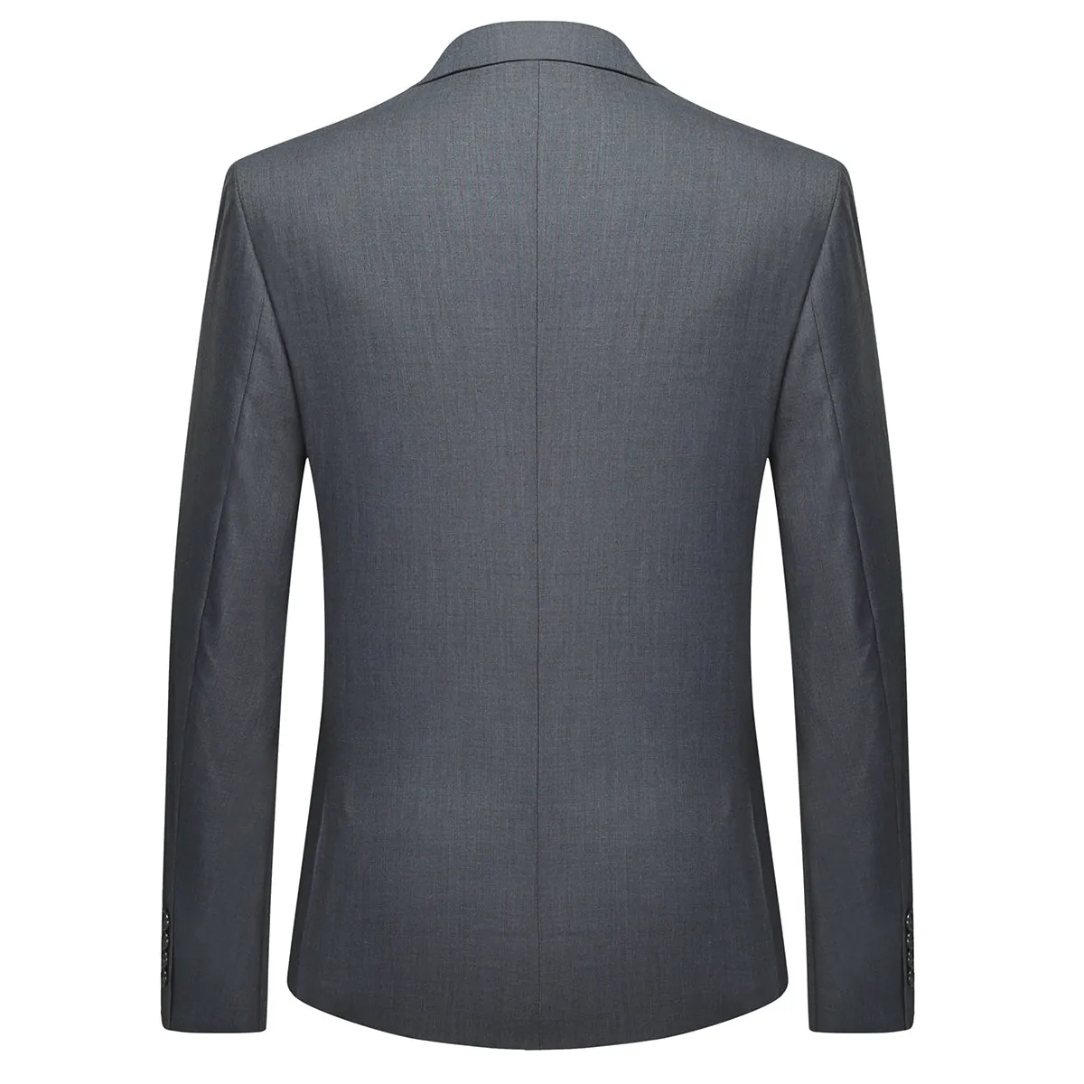 Elegant Dove Grey 3-Piece Suit - Classic One-Button Design