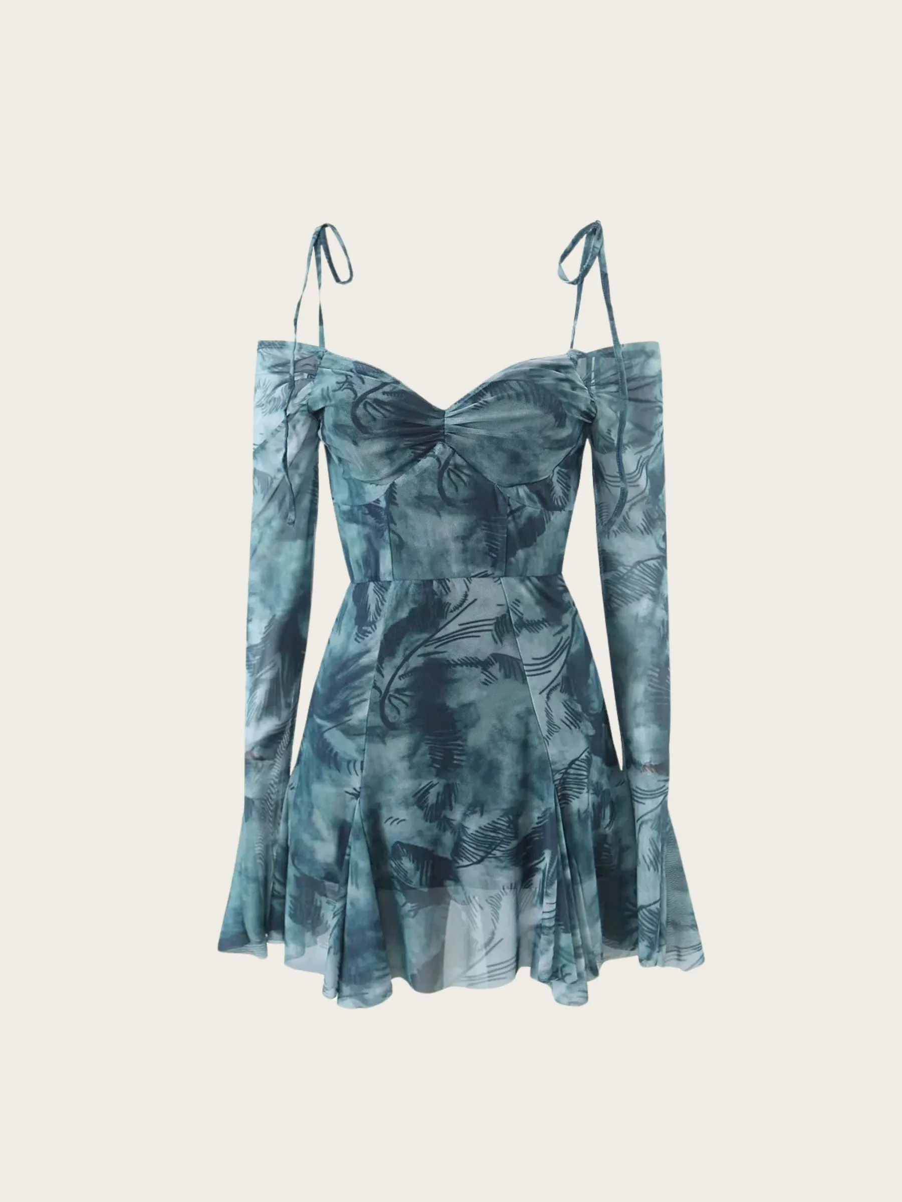 Hayden Off-Shoulder Tie-Dye Mini Dress