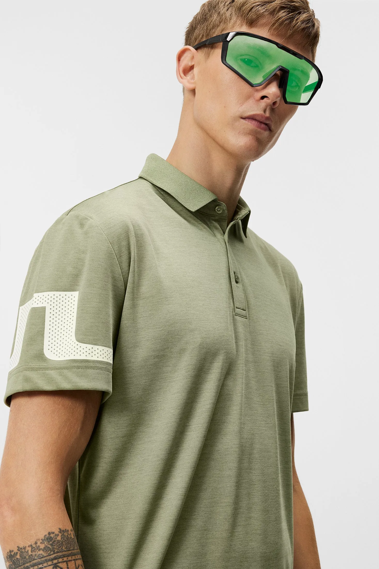Heath Regular Fit Polo / Deep Depths Melange