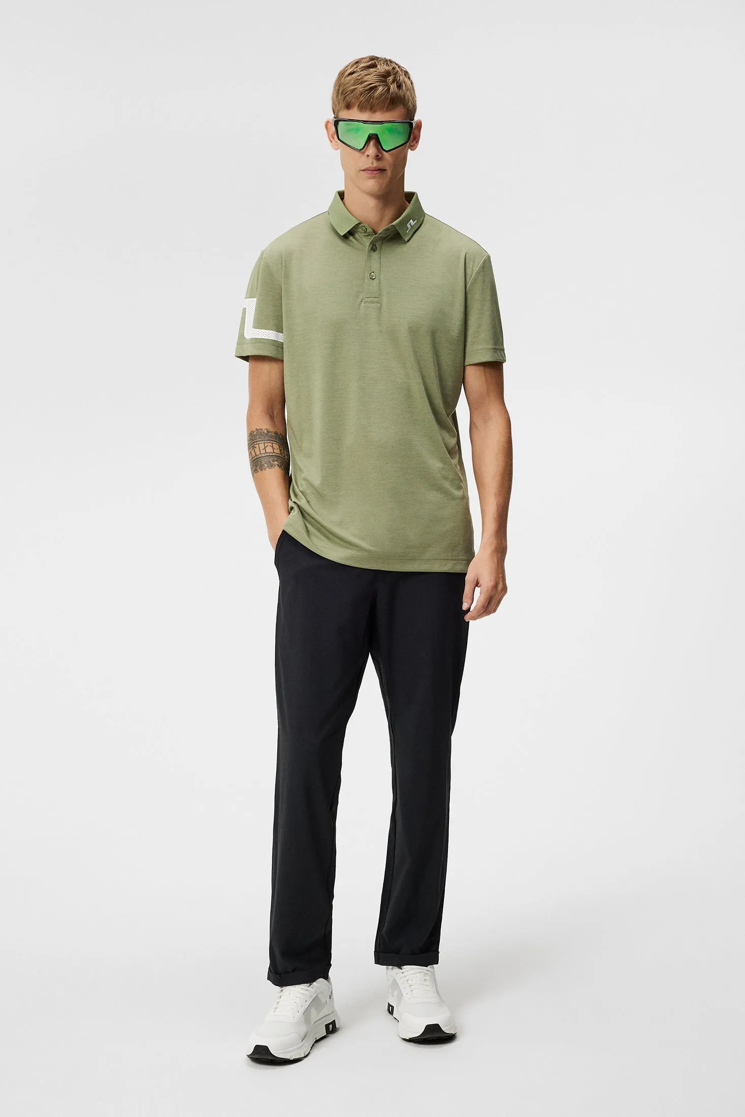 Heath Regular Fit Polo / Deep Depths Melange