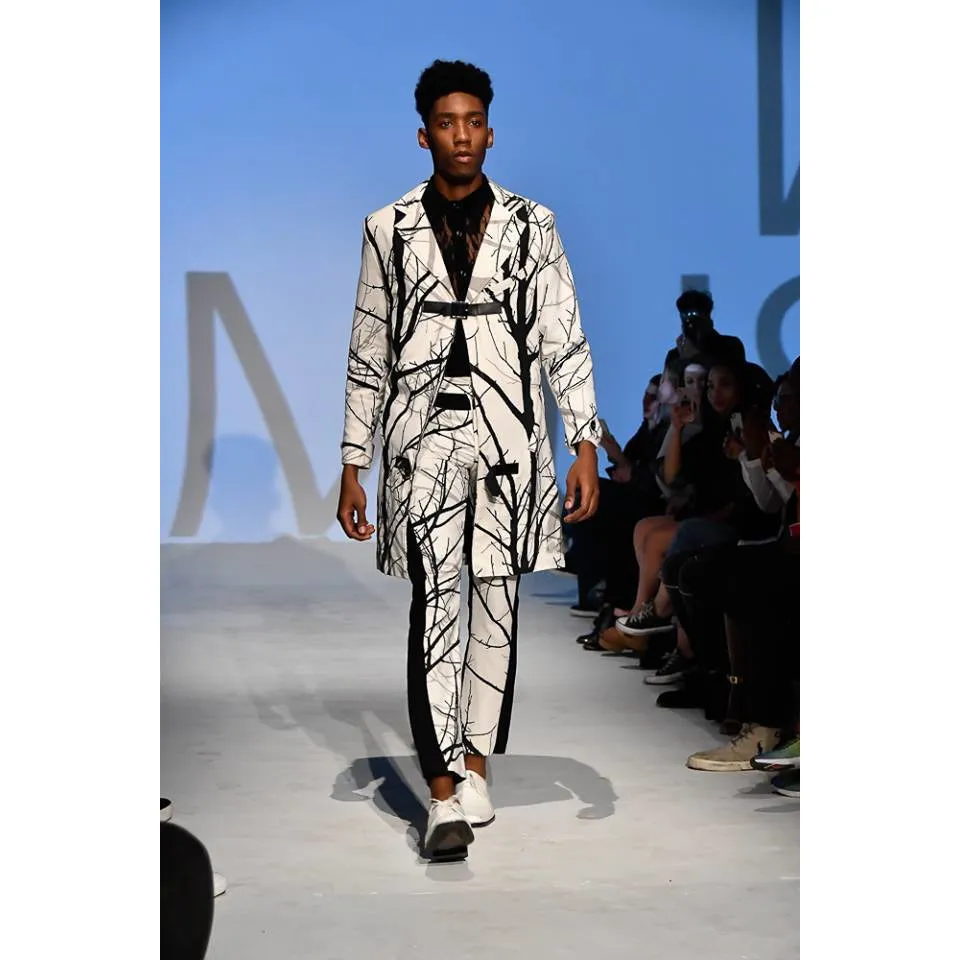High fashion trouser with dual design
