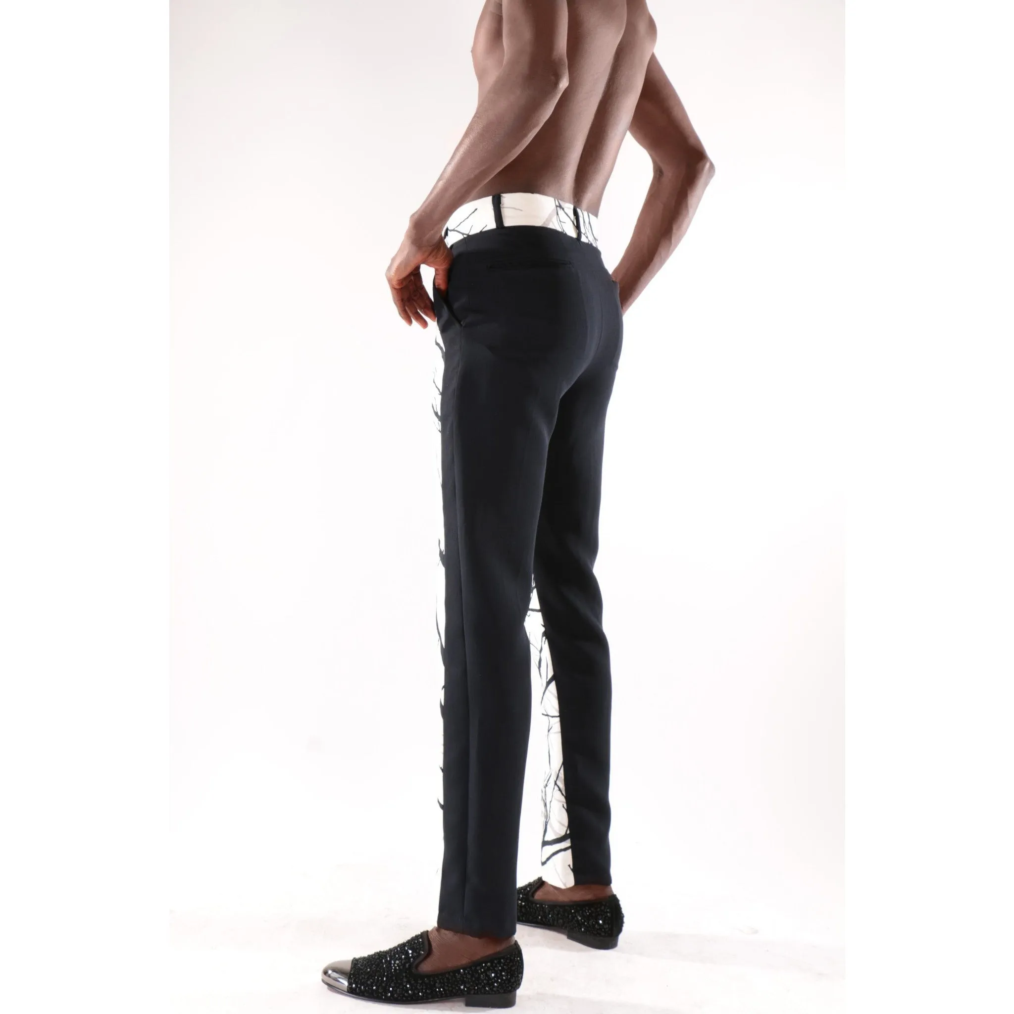 High fashion trouser with dual design
