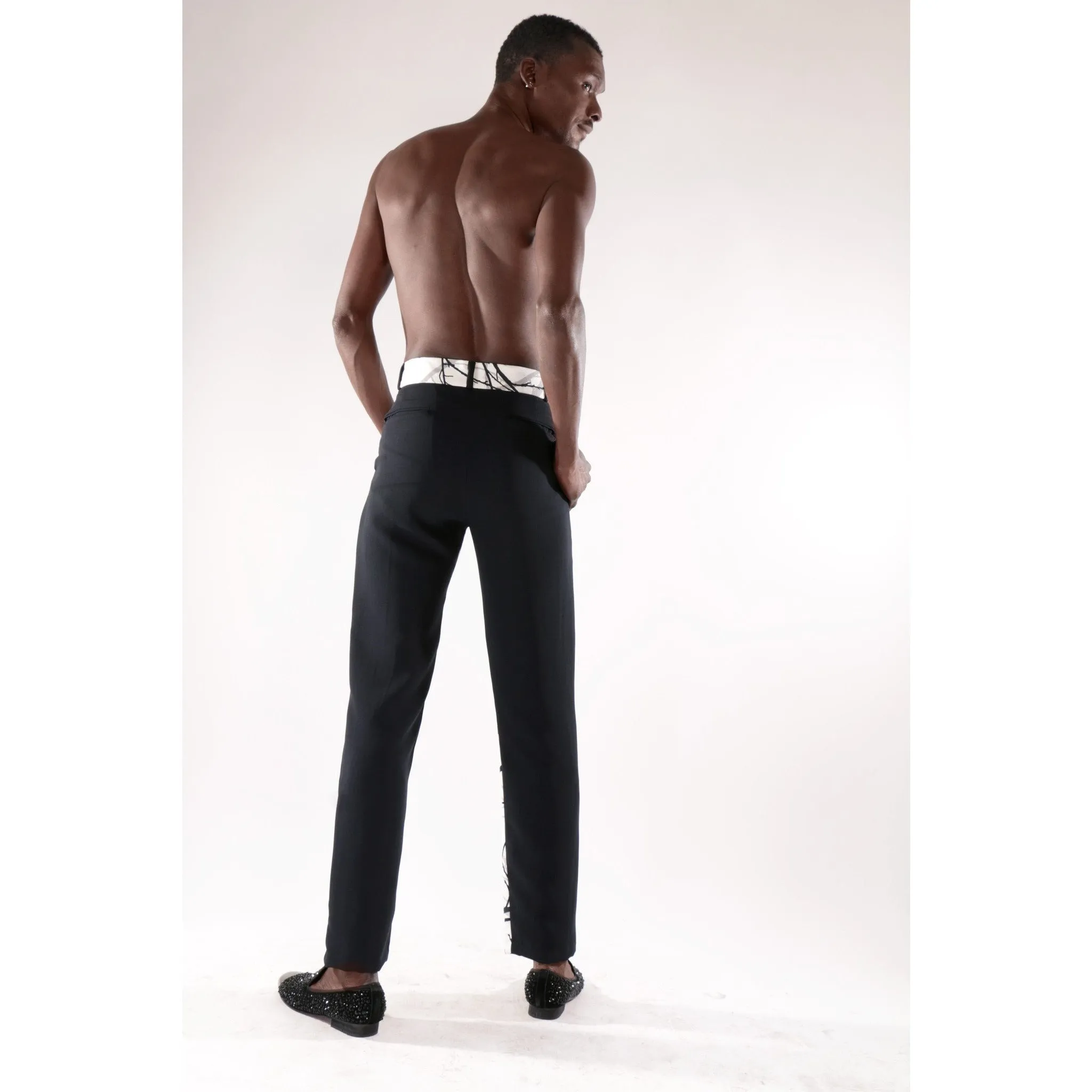 High fashion trouser with dual design