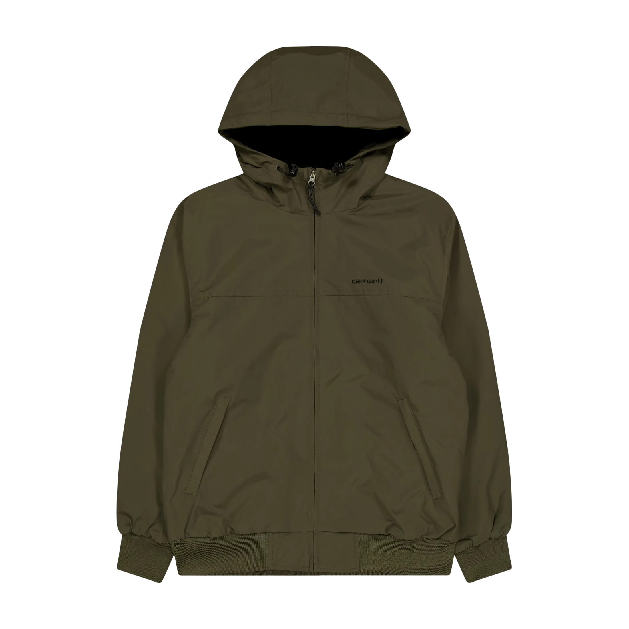 Hooded Sail Jacket 100% Nylon  Cypress / Black