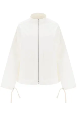 Jil Sander Oversized Blouson Jacket In Canvas