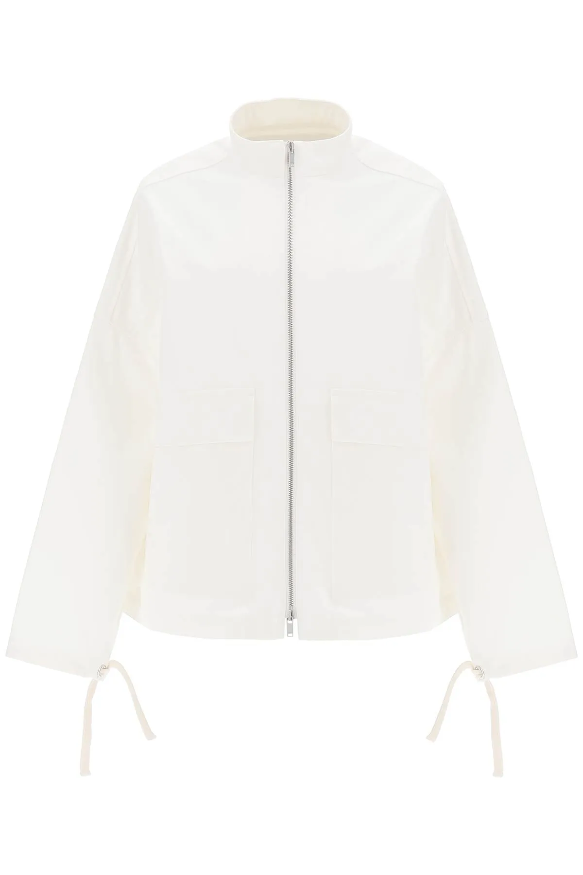 Jil Sander Oversized Blouson Jacket In Canvas