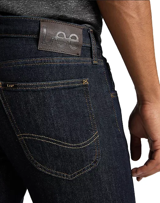 Lee pantalone jeans da uomo con gamba stratta Luke Heavyweight In Rinse Slim Tapered L719PX36 blu