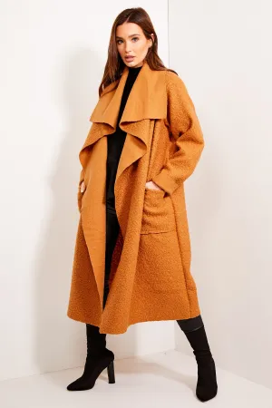 Michelle Camel Borg Long Waterfall Coat
