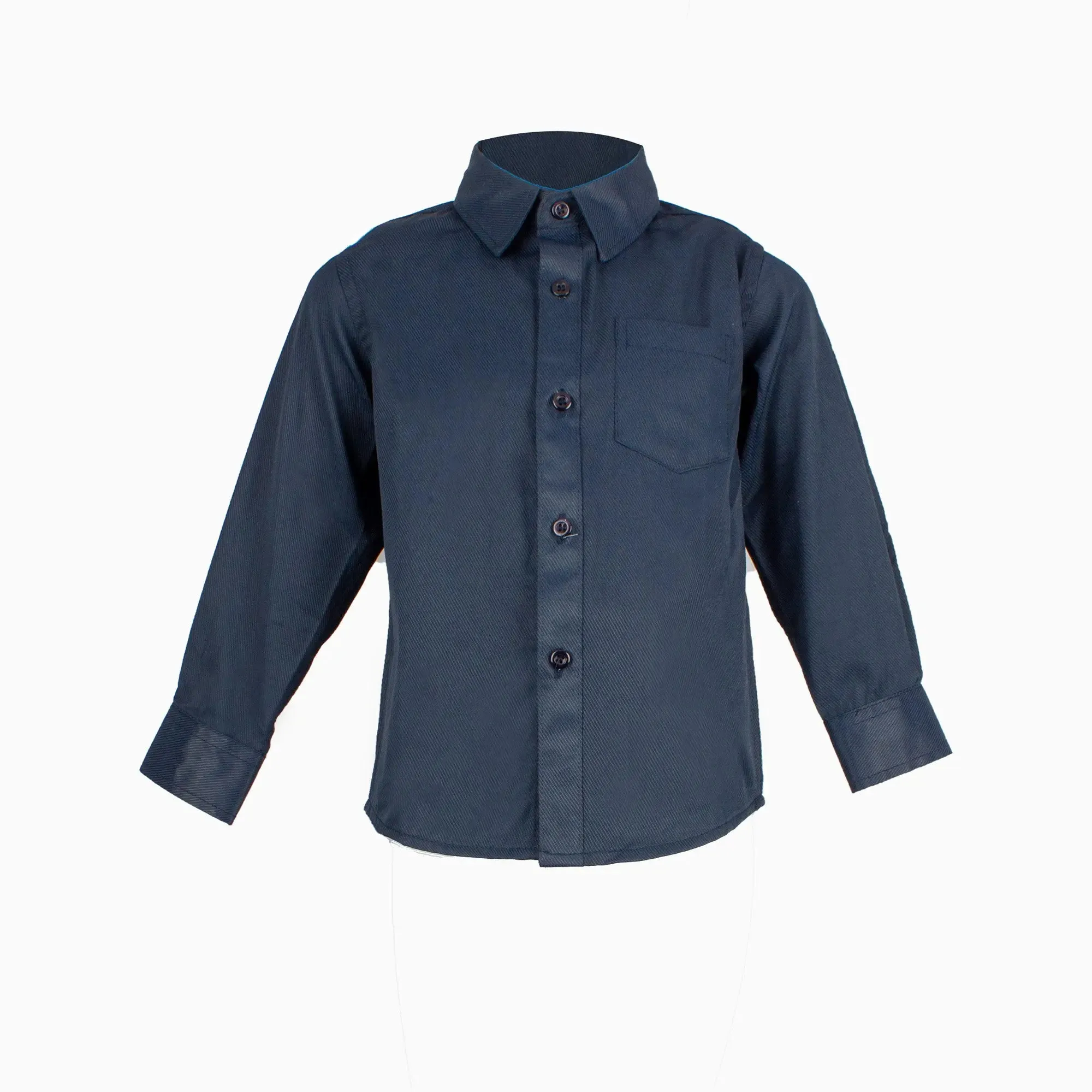 Navy Button-Up Shirt (00M to 7Y)