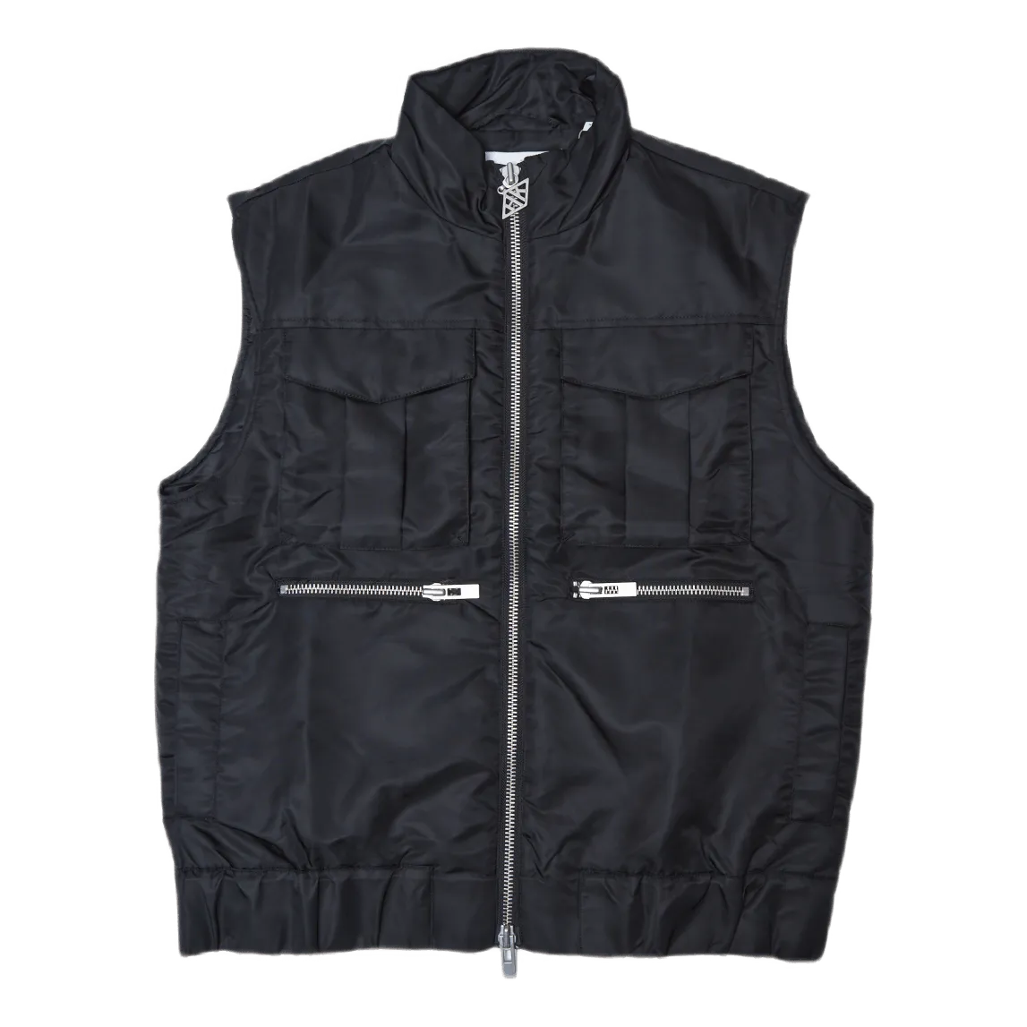 Padded Vest Faded Black