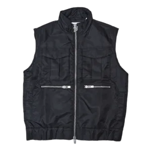 Padded Vest Faded Black