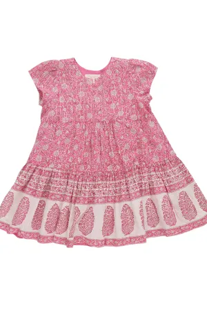 Pink Chicken - Dark Pink Garden Floral Adele Dress