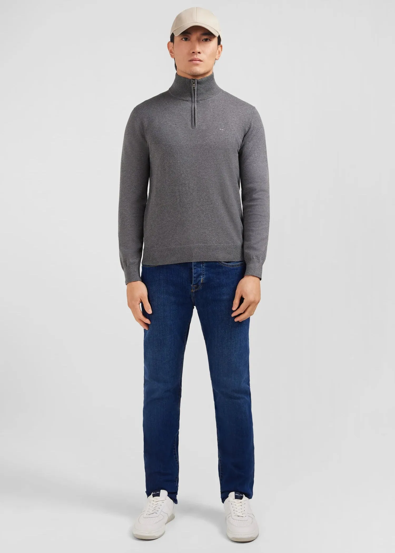 Pull camionneur Eden Park gris