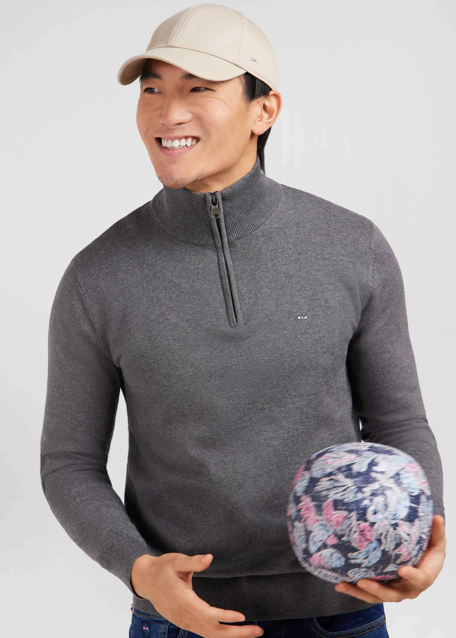 Pull camionneur Eden Park gris