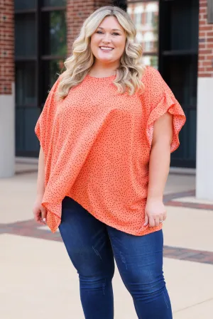 Pulling Away Top, Orange