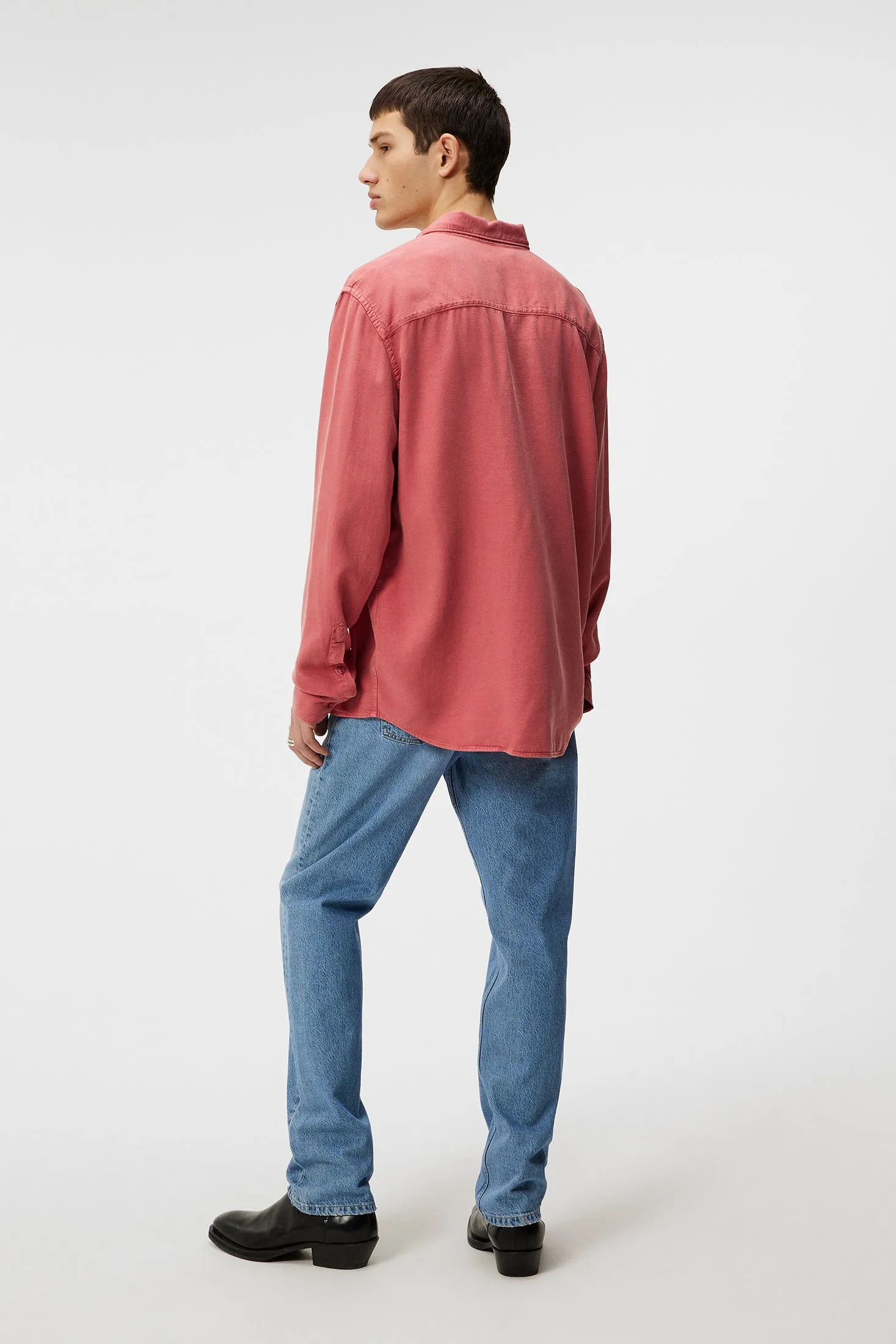 Reg LS Structure Tencel Shirt / Dusty Cedar