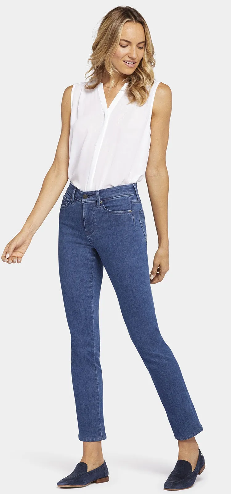 Seamless Sheri Slim Jeans Dark Blue Premium Denim | Treasured