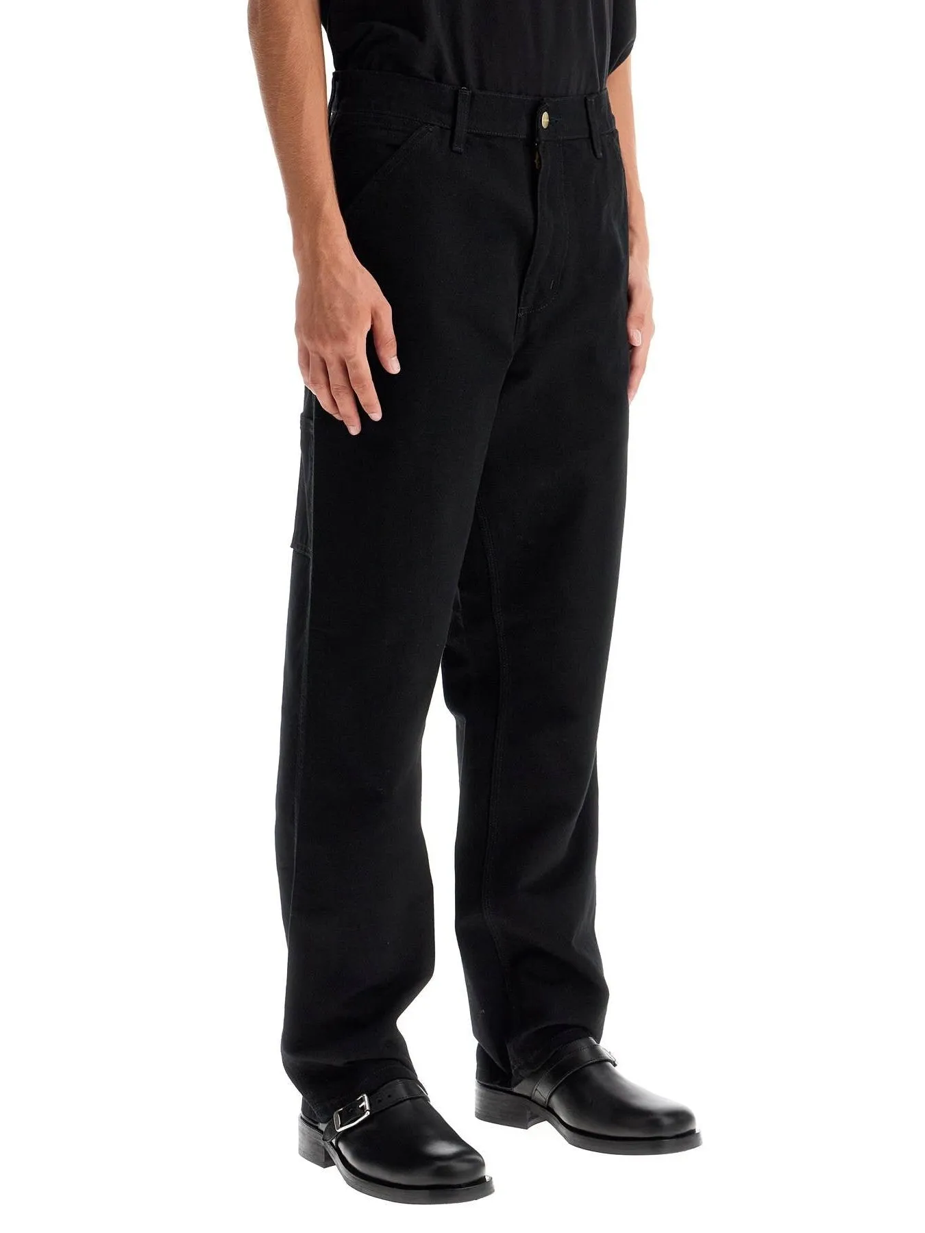 Single Knee Canvas Trousers