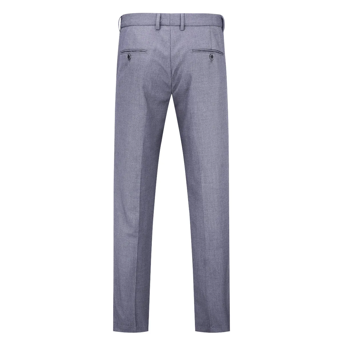 Slim Fit One Button Casual Light Grey 3-Piece Suit