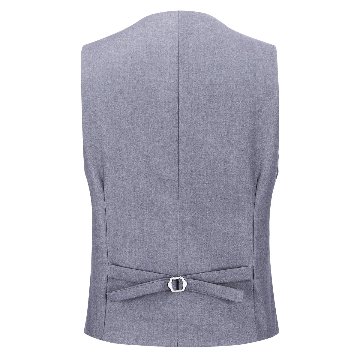 Slim Fit One Button Casual Light Grey 3-Piece Suit