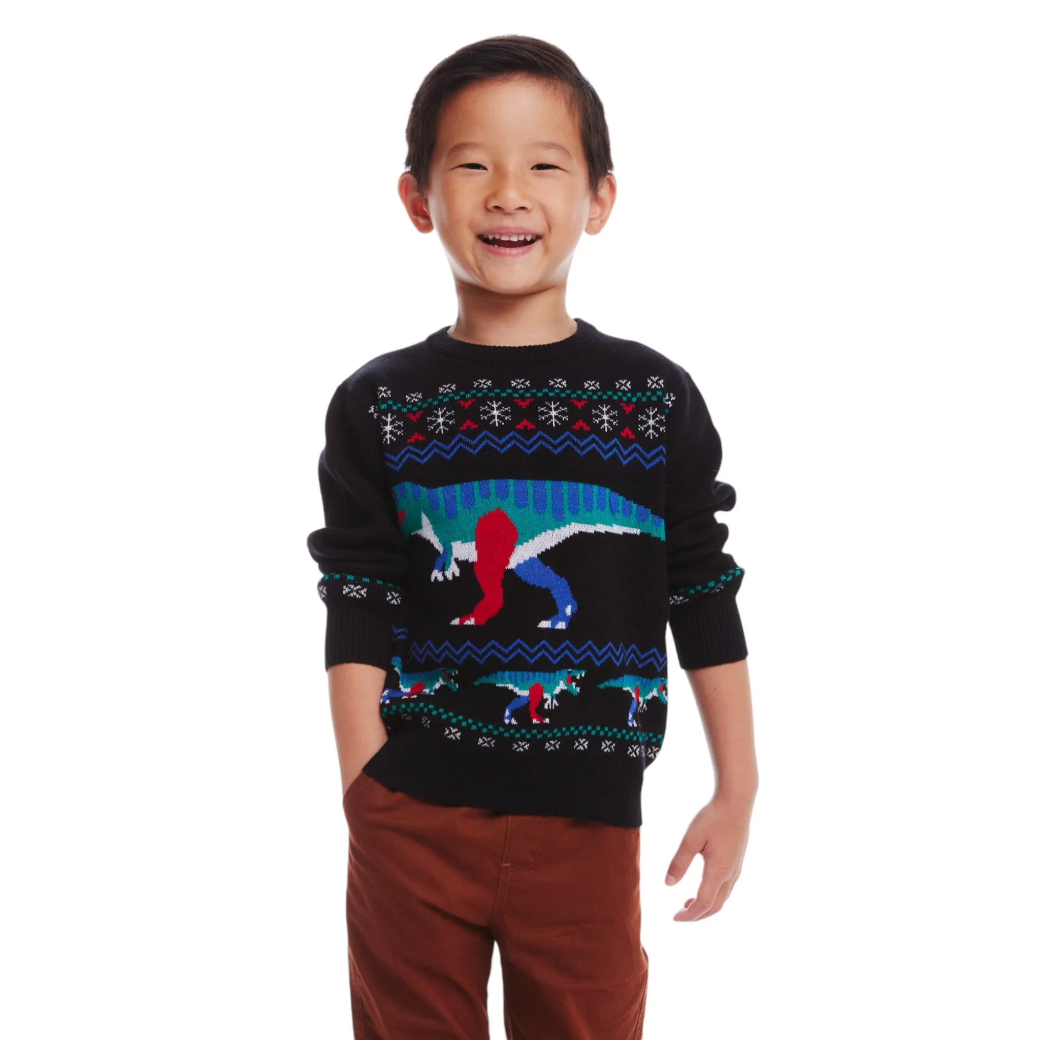 Sweater Set | Festive Dinosaur