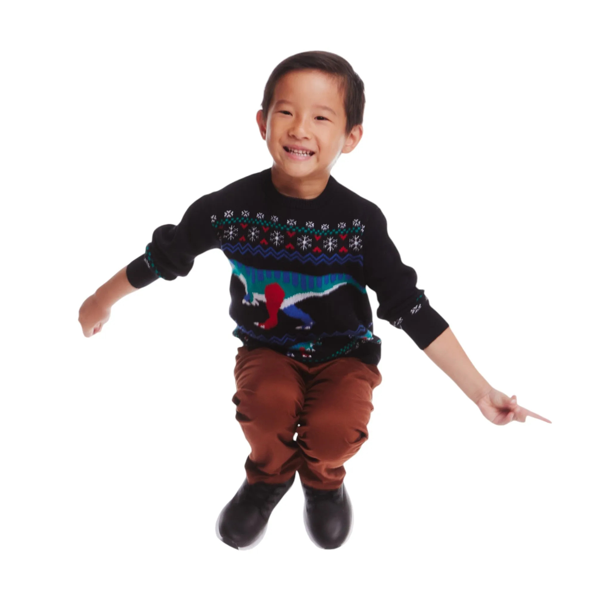 Sweater Set | Festive Dinosaur