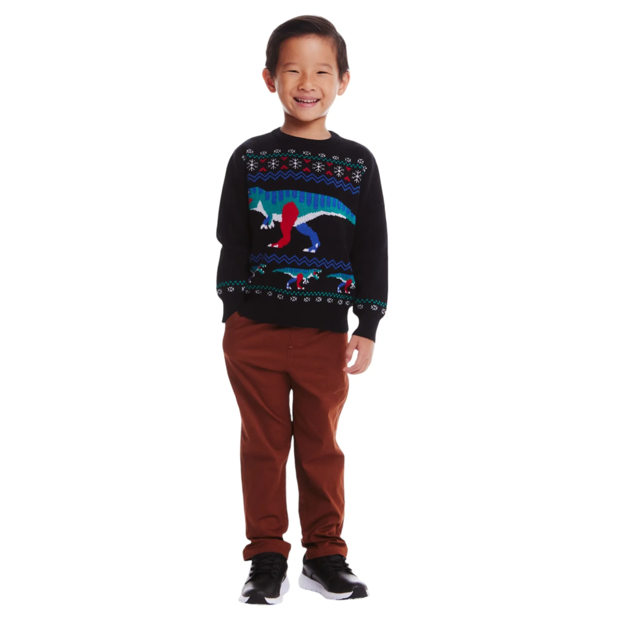 Sweater Set | Festive Dinosaur