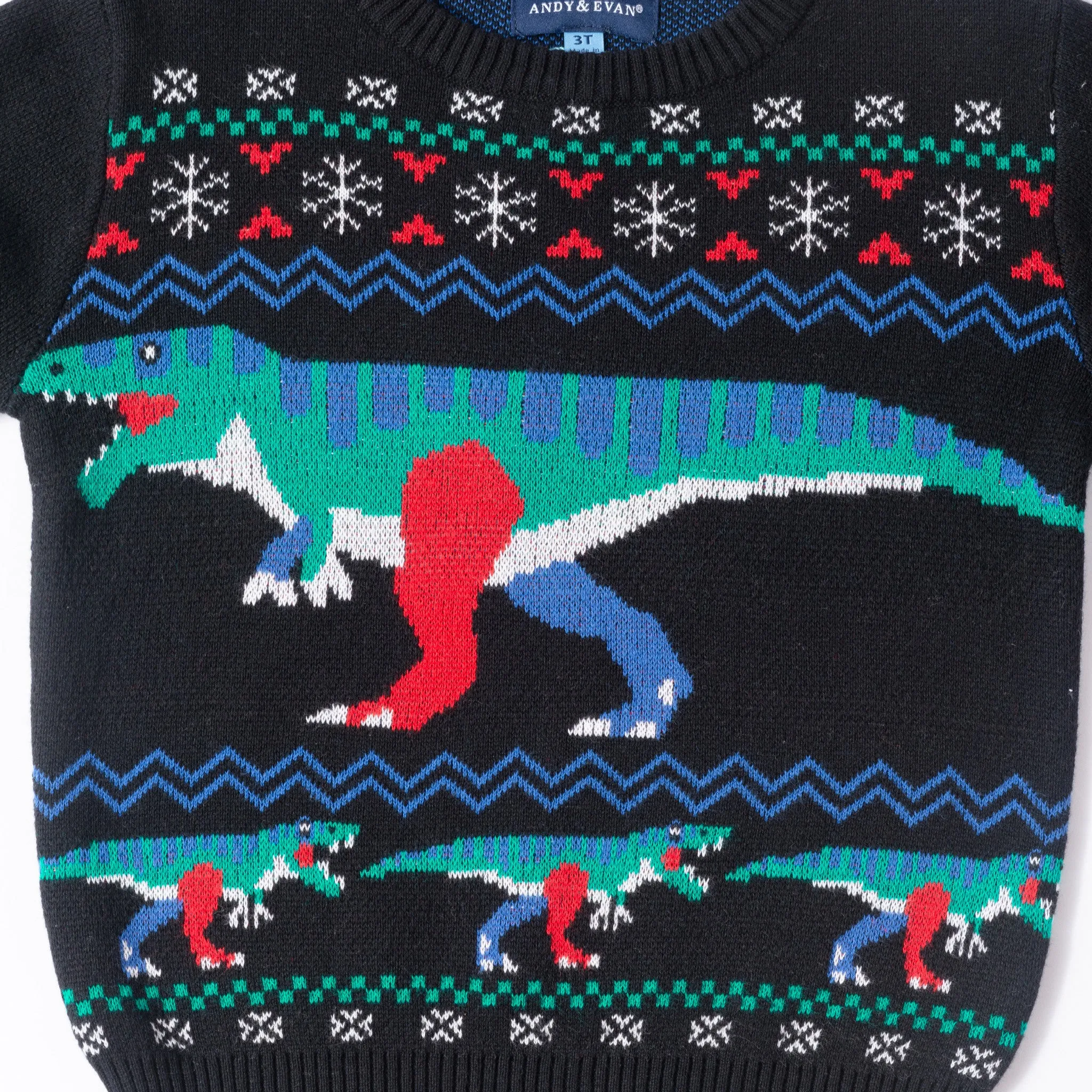 Sweater Set | Festive Dinosaur