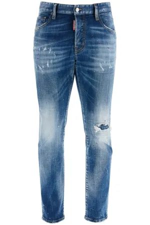 Used Effect Slim-Fit Jeans