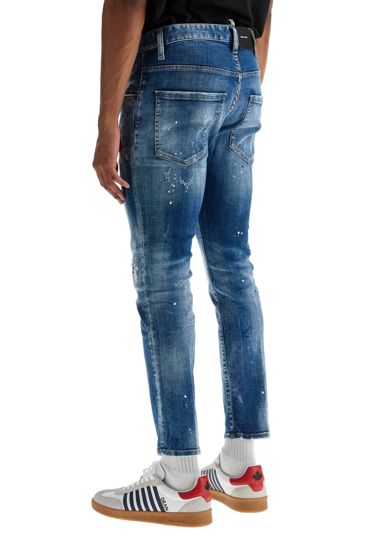 Used Effect Slim-Fit Jeans