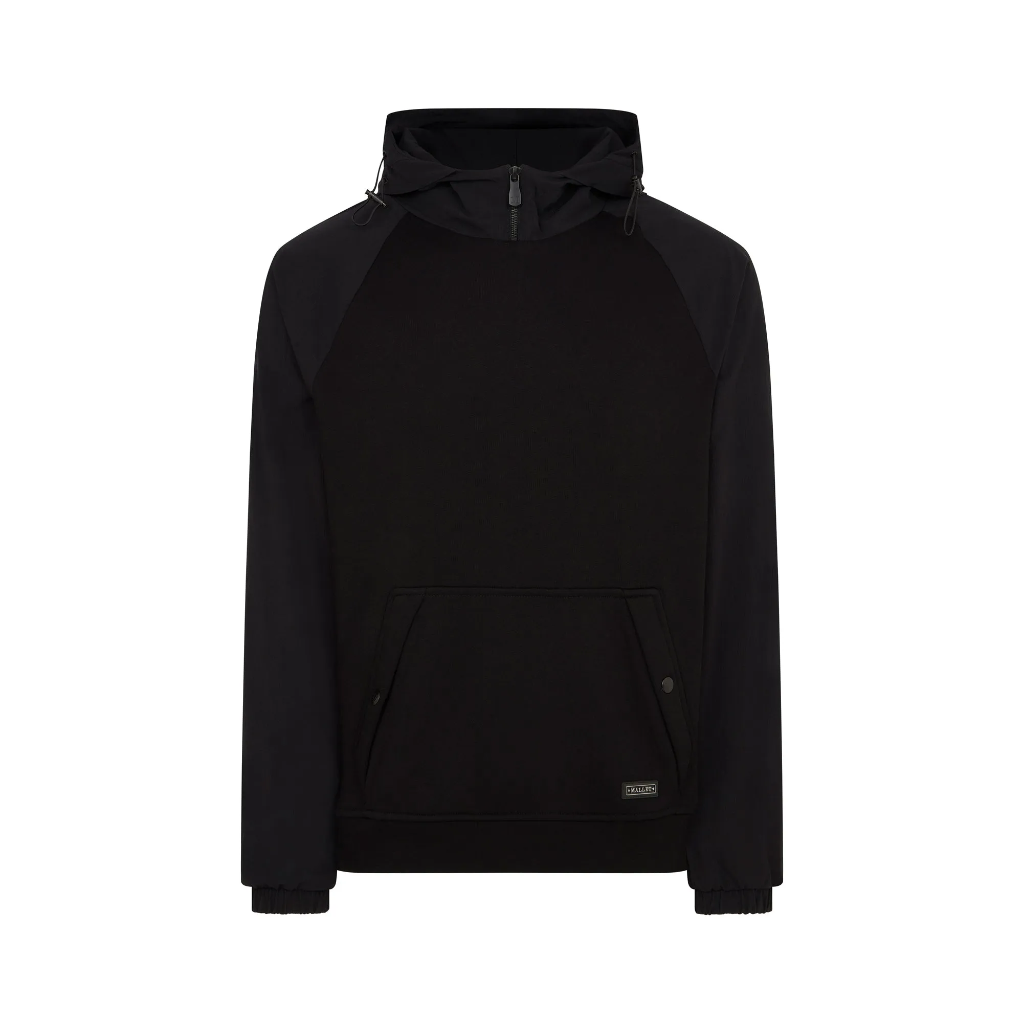 Utility Quarter Zip Hood Black