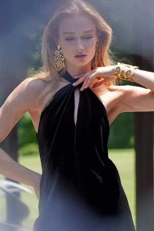 Velvet Halter Top