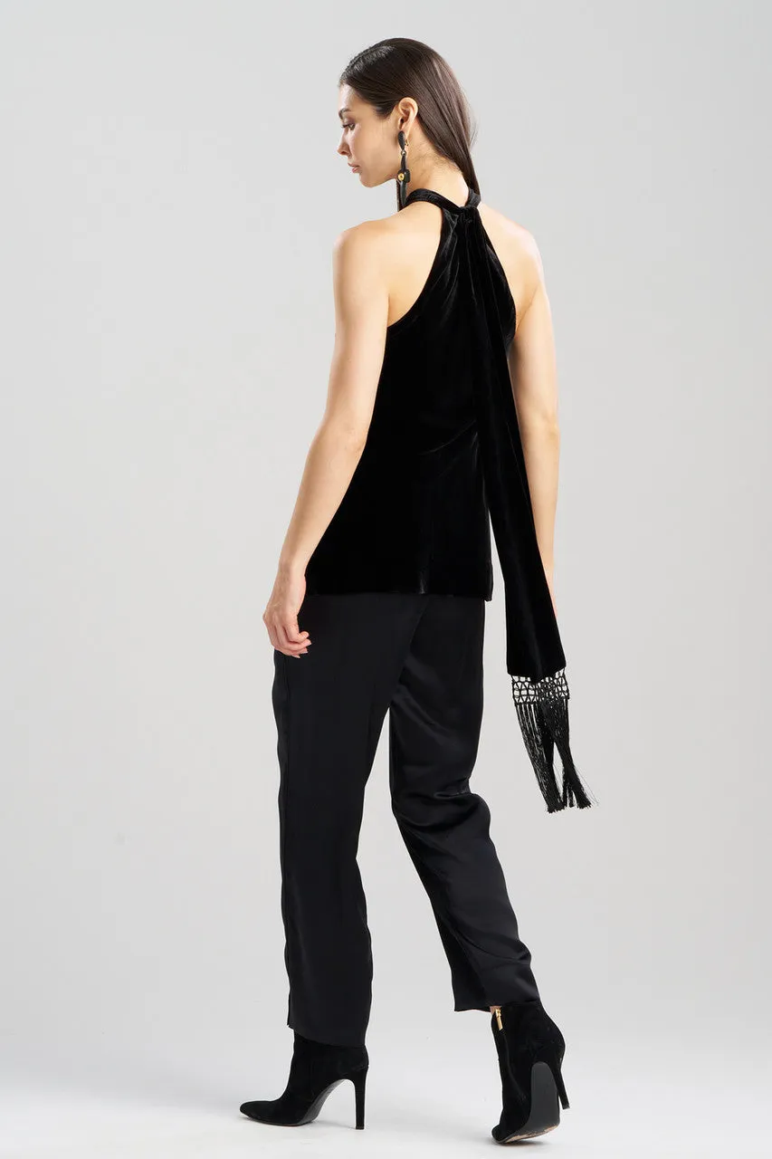 Velvet Halter Top