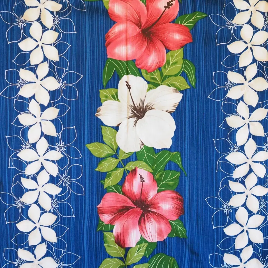 Vintage Aloha Blue Hawaiian Rayon Shirt