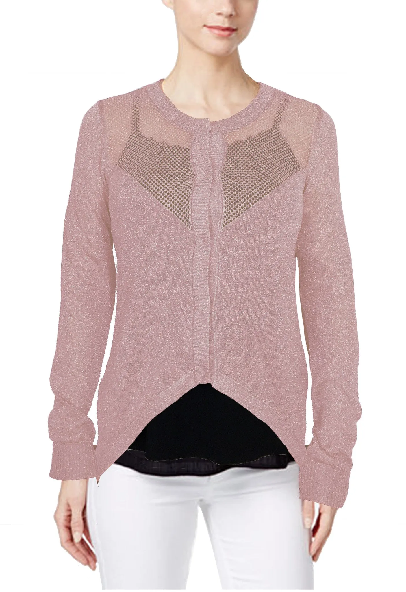 WOMENS LUREX RESORT CARDIGANS