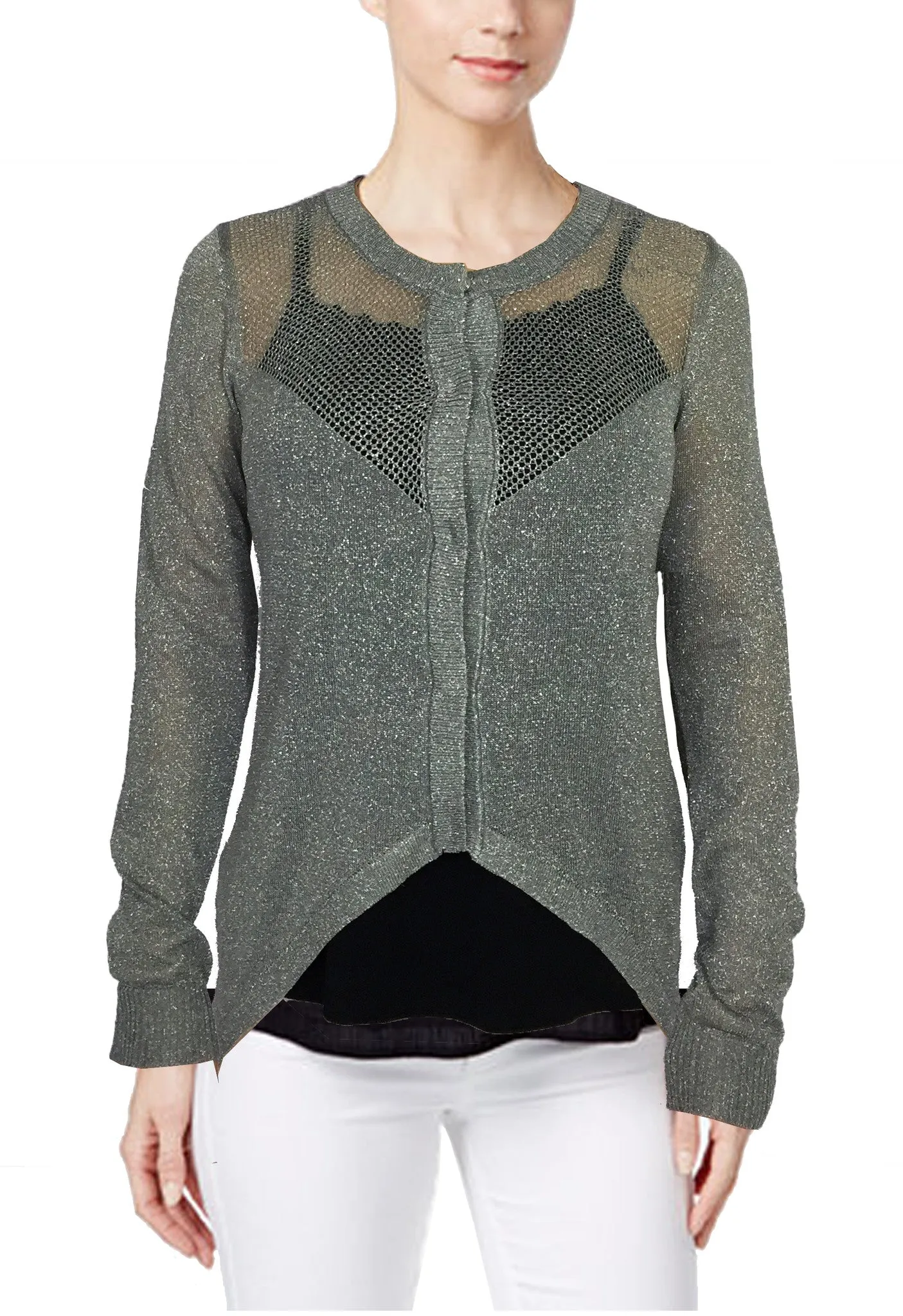 WOMENS LUREX RESORT CARDIGANS
