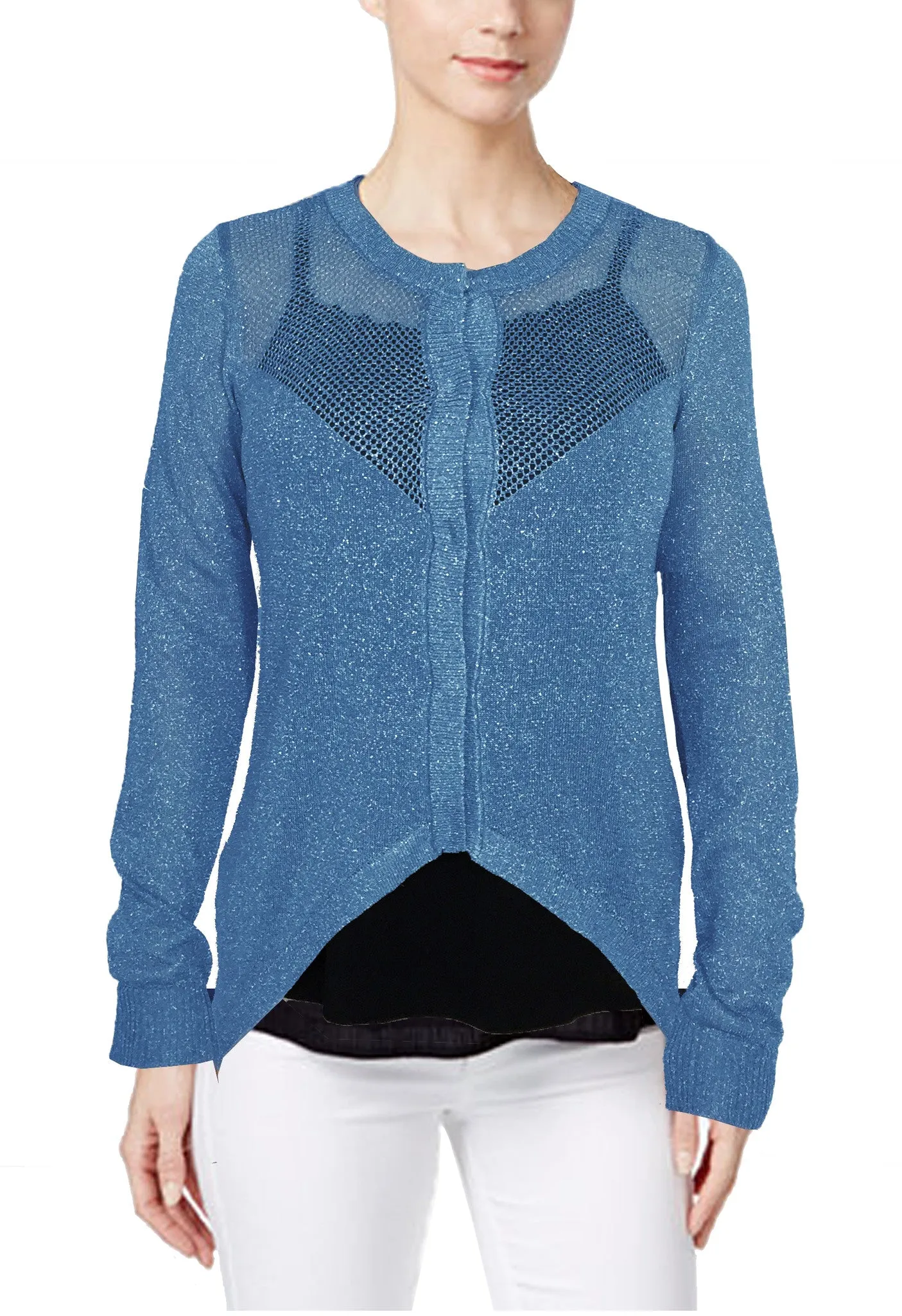 WOMENS LUREX RESORT CARDIGANS