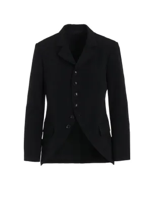 WOOL GABARDINE TAILORED JACKET